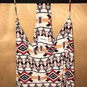 Aztec printed “Style Rack” short dress